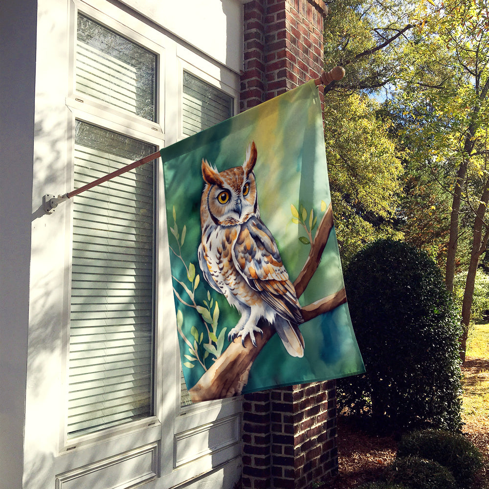 Western Screech Owl House Flag