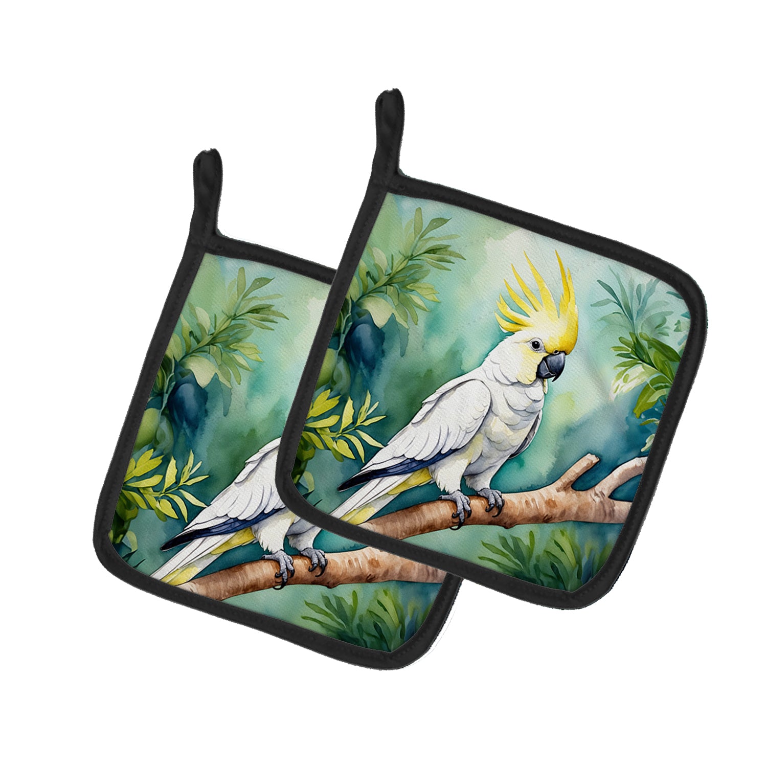 Buy this Sulphurcrested Cockatoo Pair of Pot Holders