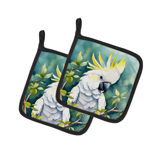 Buy this Sulphurcrested Cockatoo Pair of Pot Holders