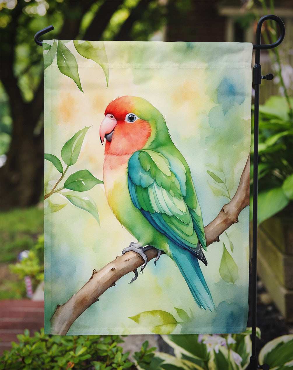 Peachfaced Lovebird Garden Flag