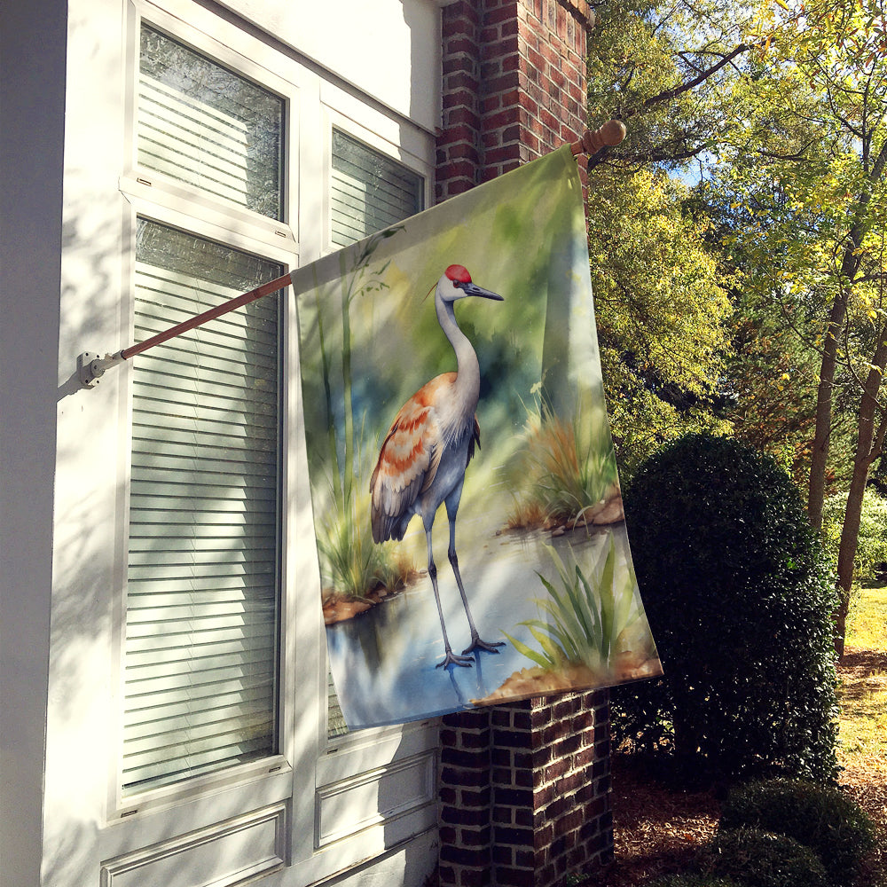 Sandhill Crane House Flag