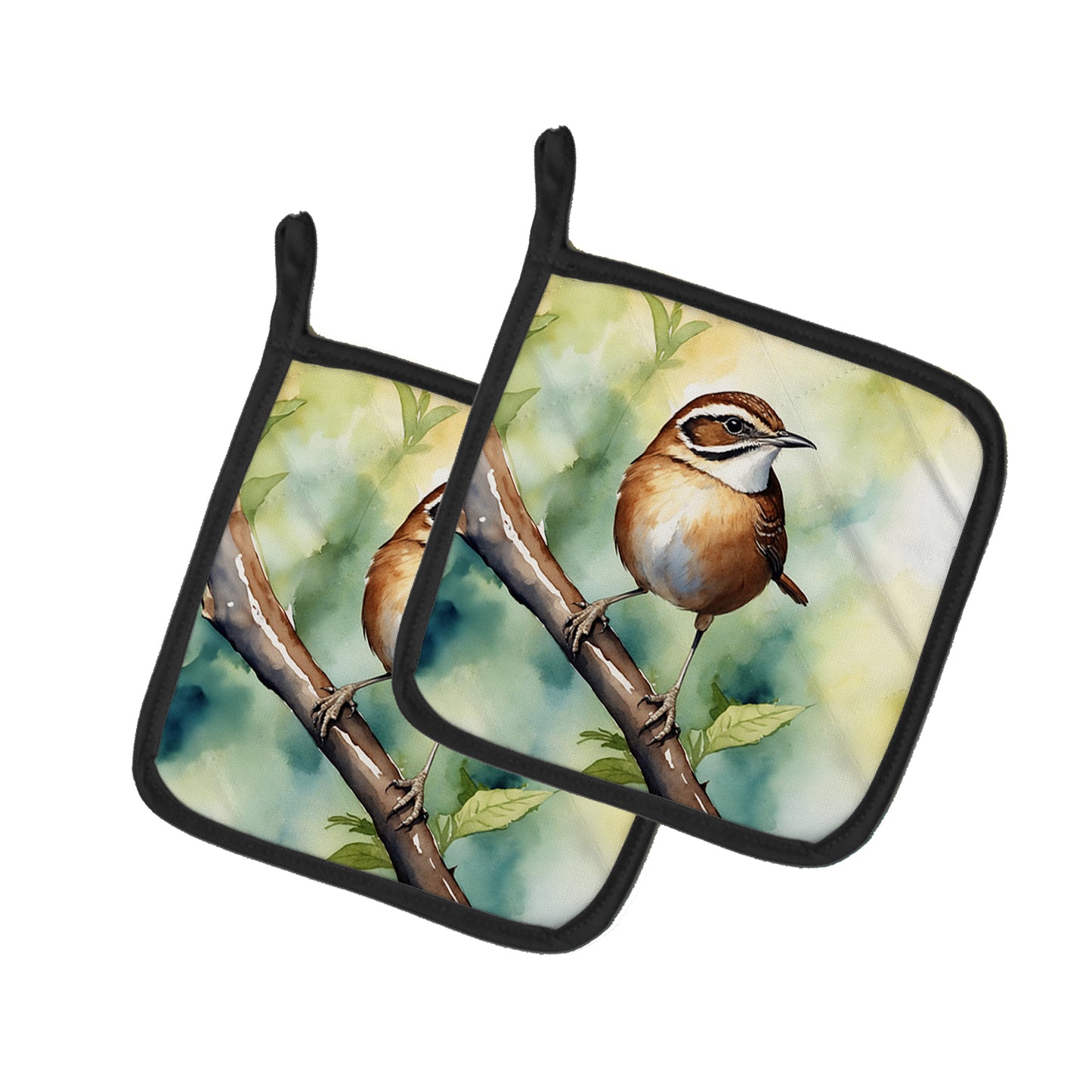 Buy this South Carolina Wren Pair of Pot Holders