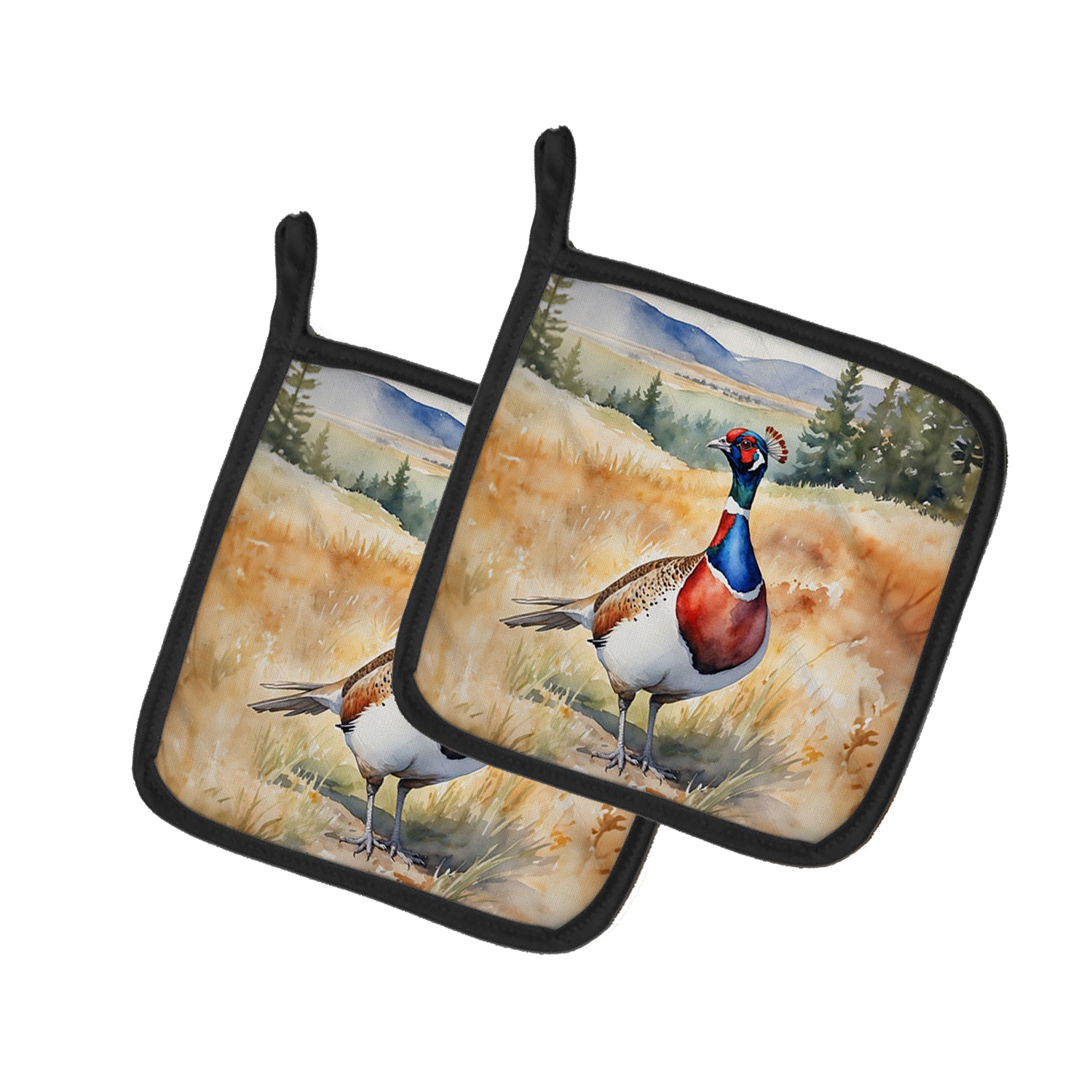 Buy this South Dakota Ringnecked Pheasant Pair of Pot Holders