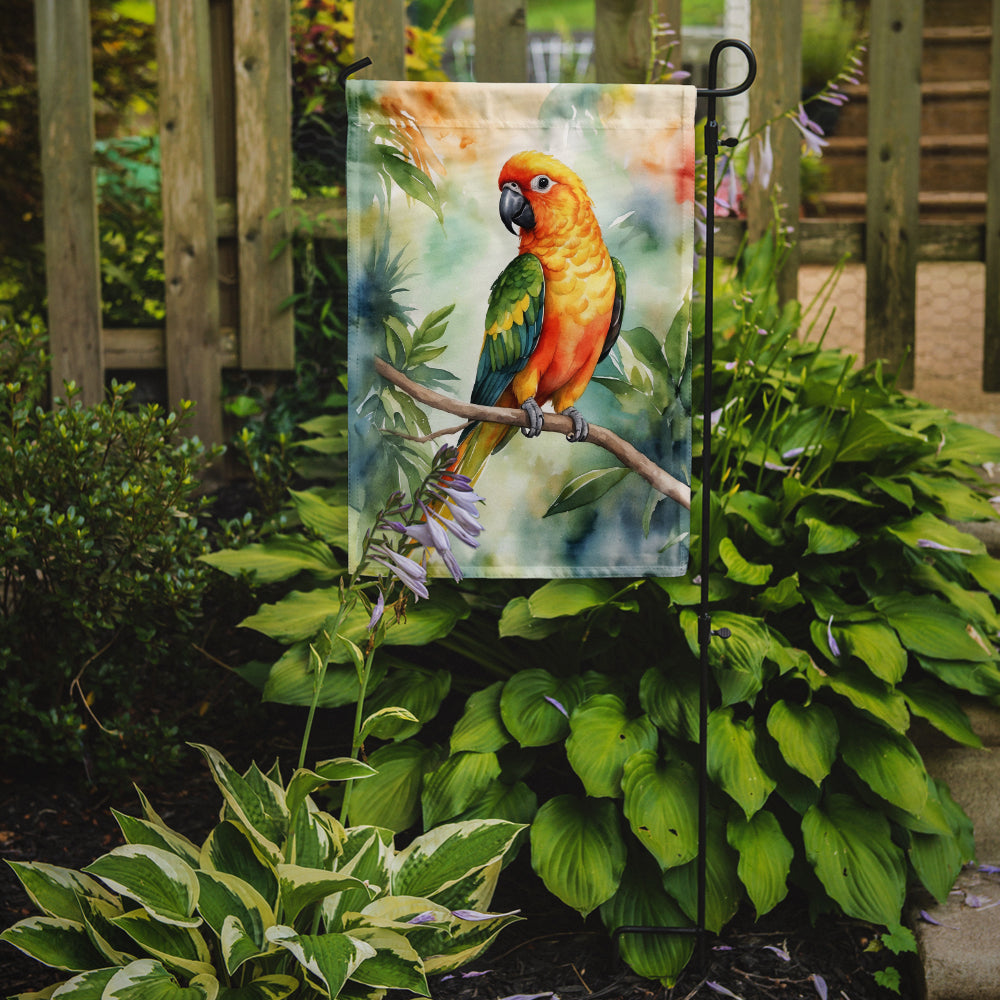 Sun Conure Garden Flag