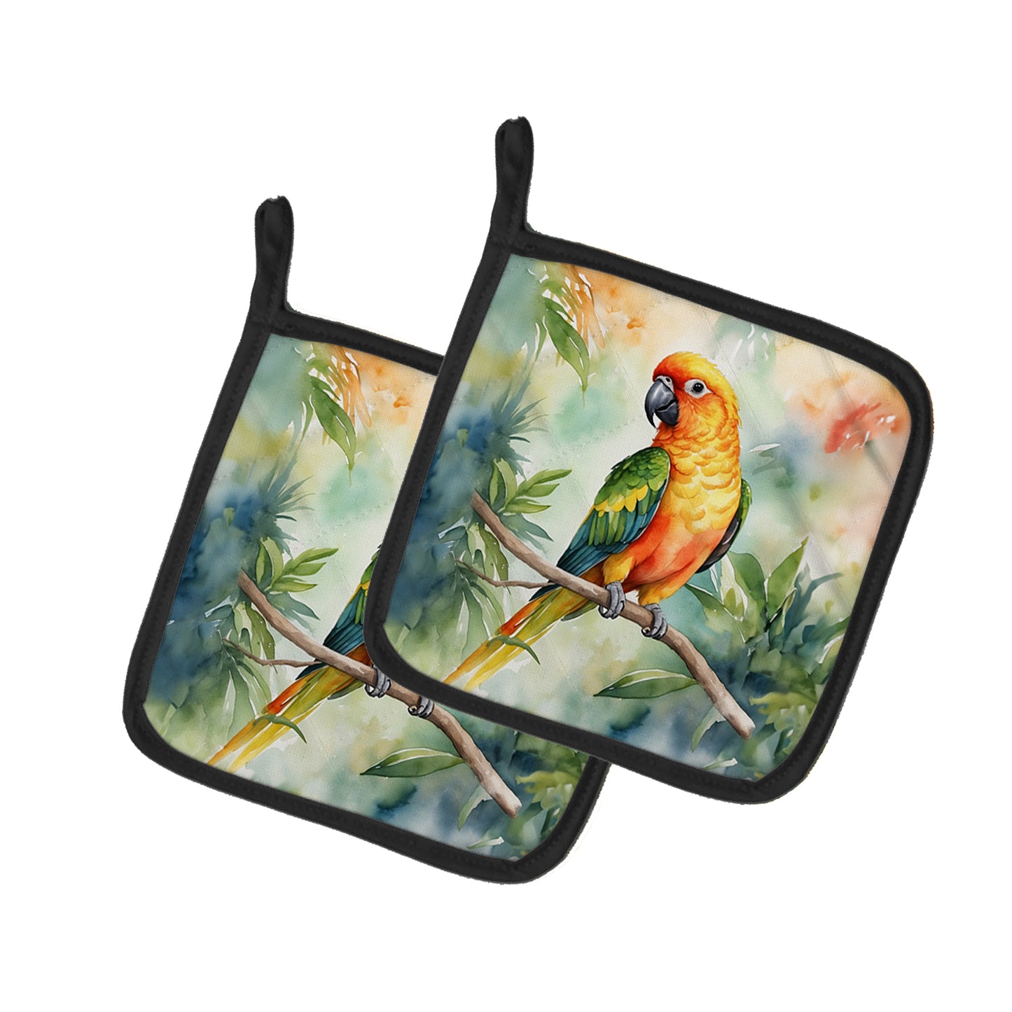 Buy this Sun Conure Pair of Pot Holders