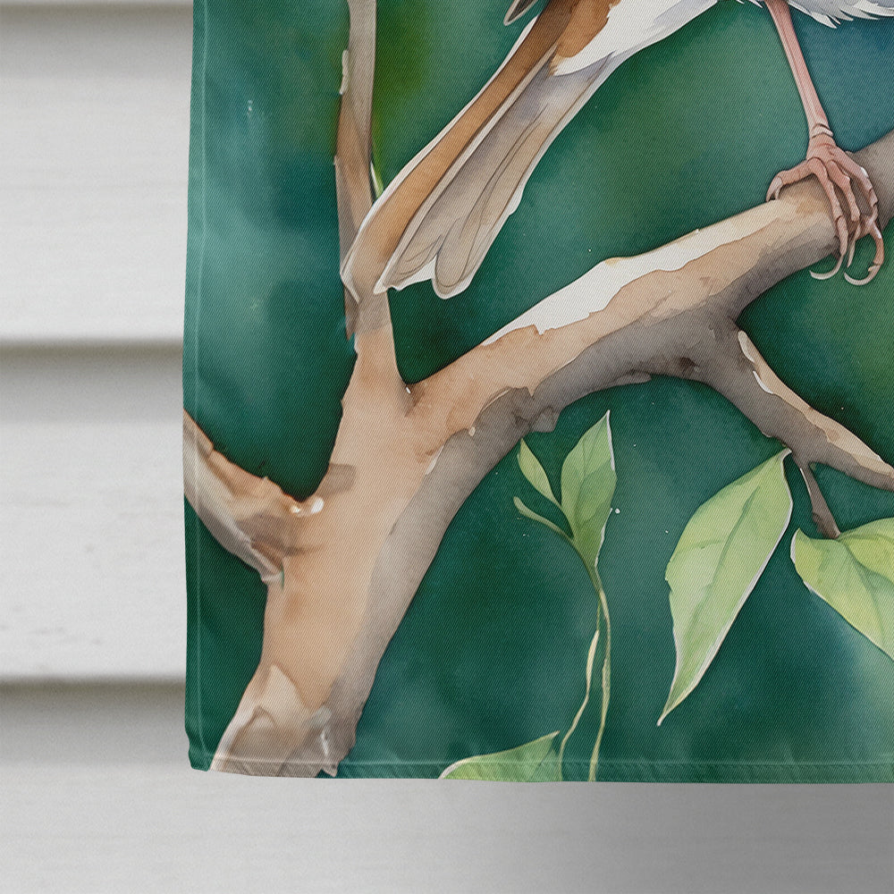 Vermont Hermit Thrush House Flag