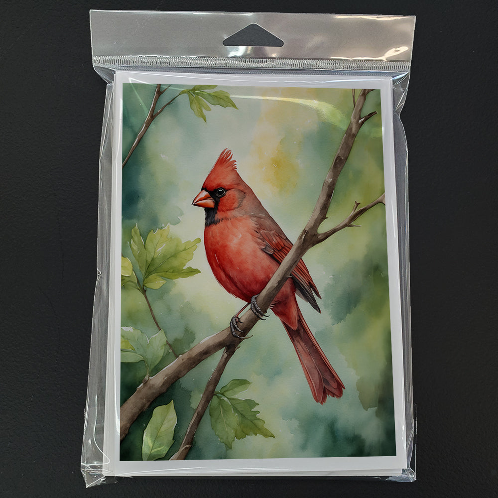 West Virginia Northern CardInal Greeting Cards Pack of 8