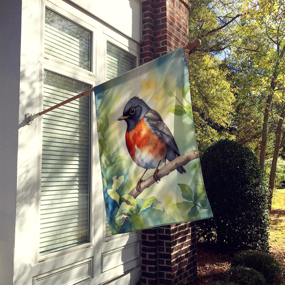 Wisconsin American Robin House Flag