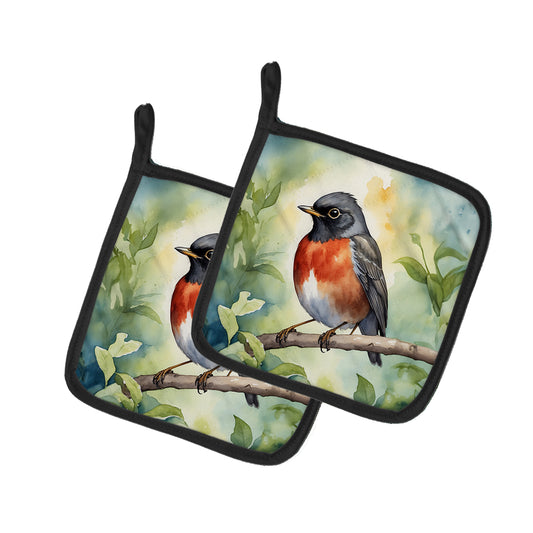 Buy this Wisconsin American Robin Pair of Pot Holders