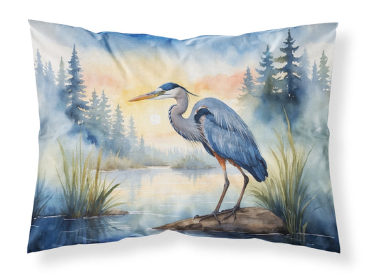 Buy this Blue Heron Emerging as the day fades Standard Pillowcase