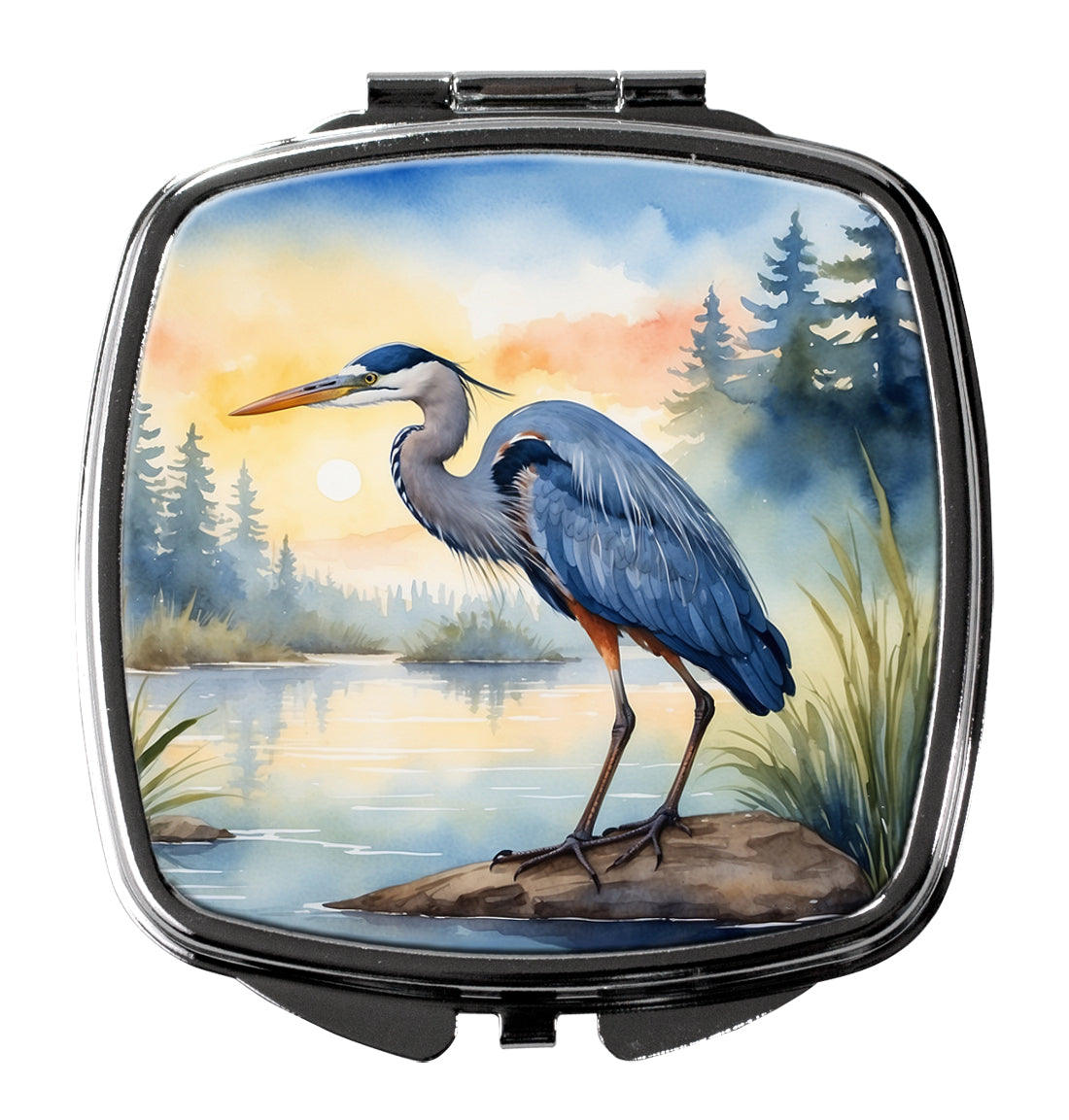 Buy this Blue Heron Emerging as the day fades Compact Mirror