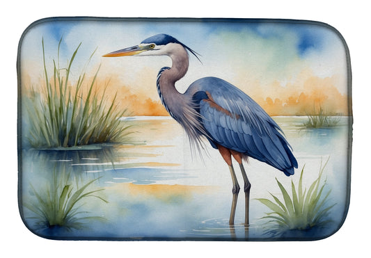 Buy this Blue Heron Emerging as the day fades Dish Drying Mat