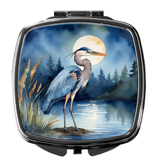 Buy this Blue Heron Under the Moonlight Compact Mirror