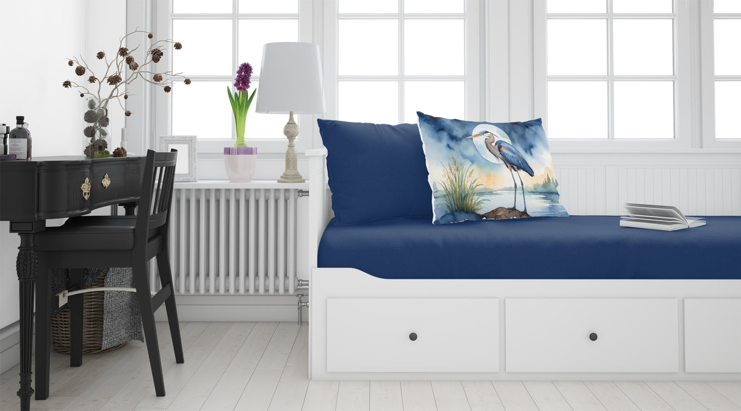 Blue Heron Under the Moonlight Standard Pillowcase