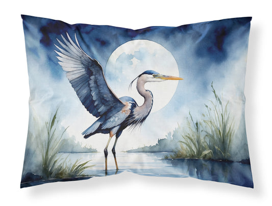 Buy this Blue Heron Under the Moonlight Standard Pillowcase