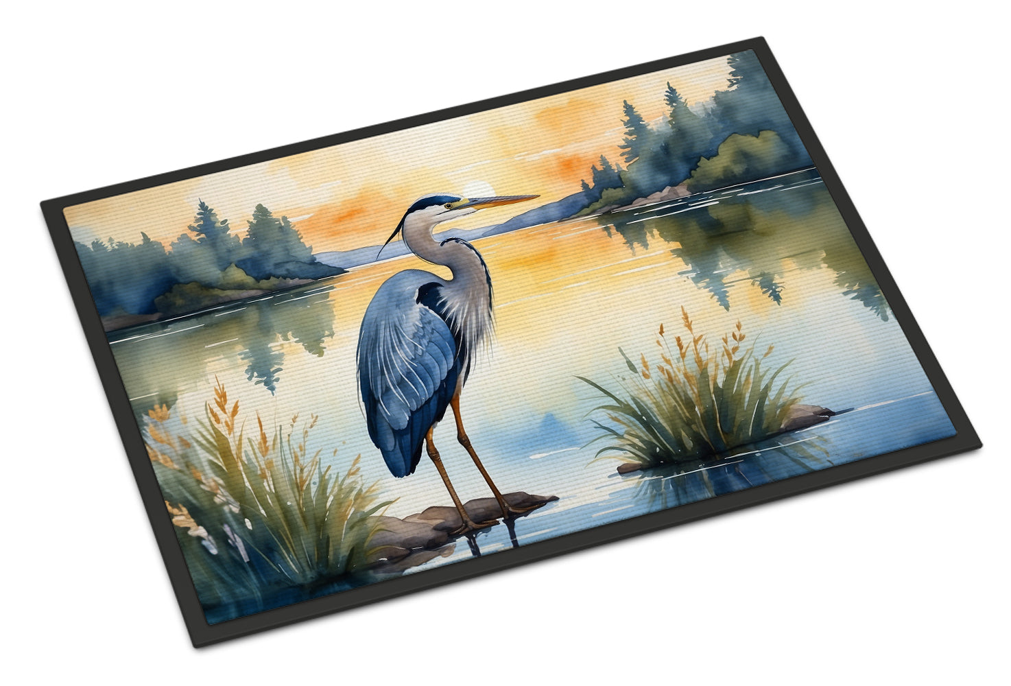 Buy this Blue Heron in the Golden Hour Doormat