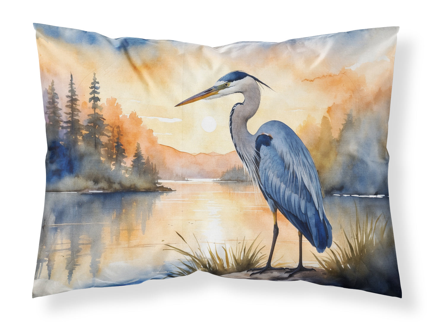 Buy this Blue Heron in the Golden Hour Standard Pillowcase