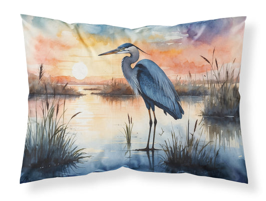 Buy this Blue Heron Setting Sun Standard Pillowcase