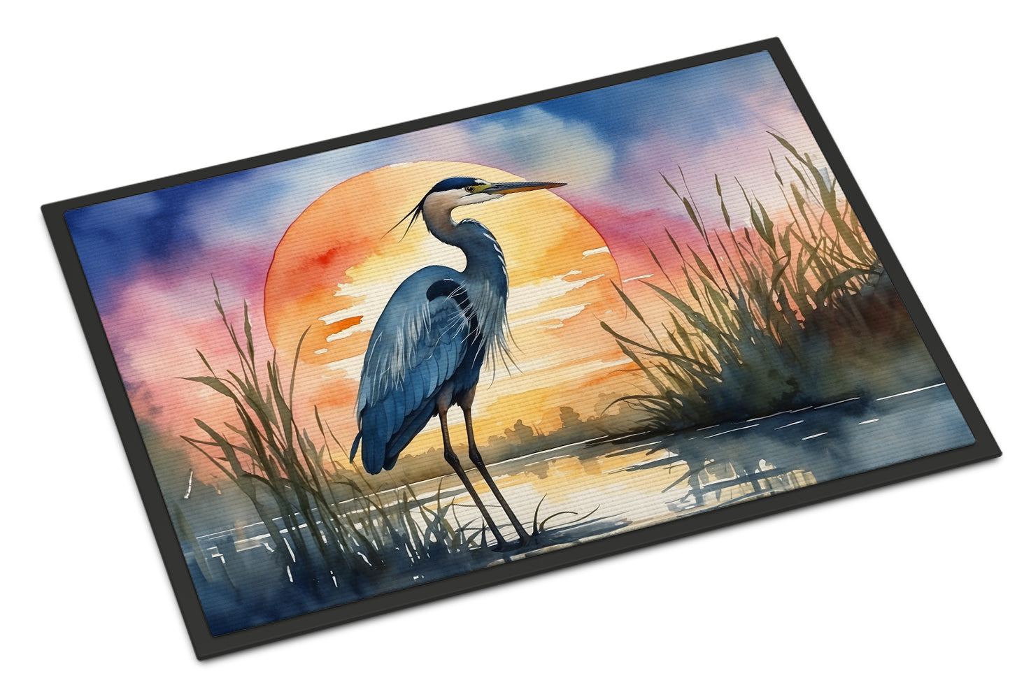 Buy this Blue Heron Setting Sun Doormat