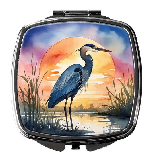 Buy this Blue Heron Setting Sun Compact Mirror