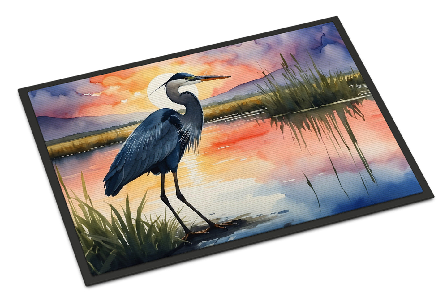 Buy this Blue Heron Setting Sun Doormat