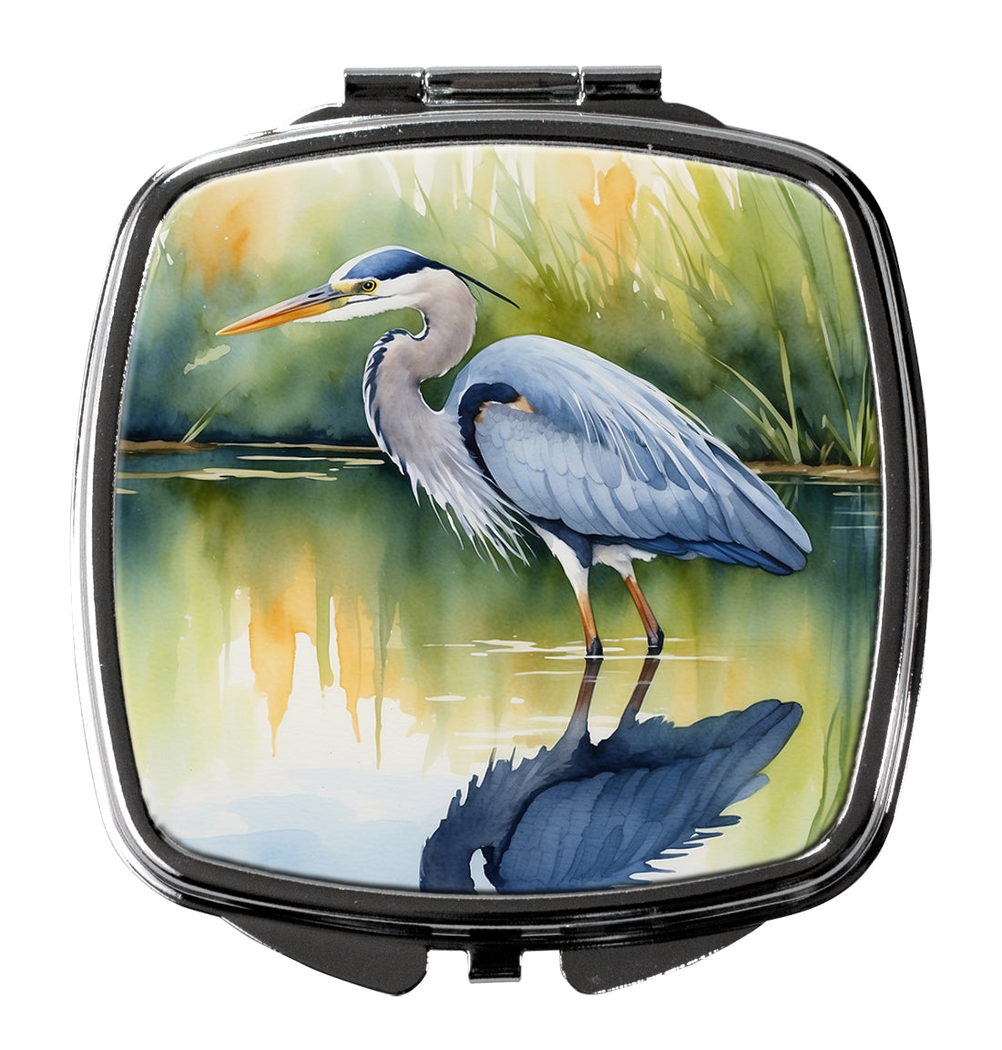 Buy this Blue Heron Stalking Prey Compact Mirror