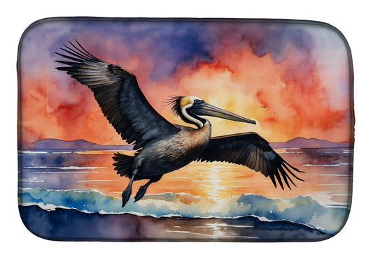 Buy this Pelican Fiery Sunset Dish Drying Mat