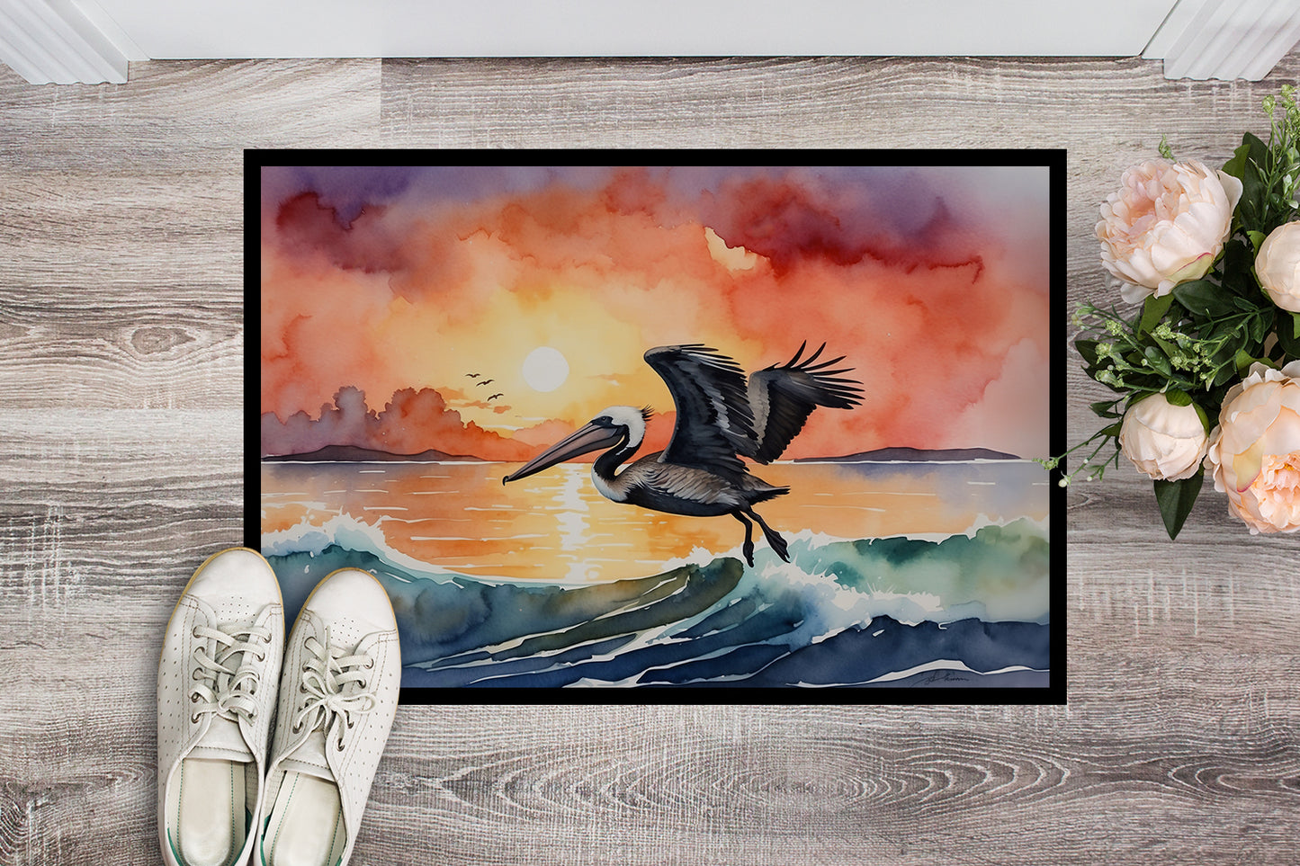 Pelican Fiery Sunset Doormat