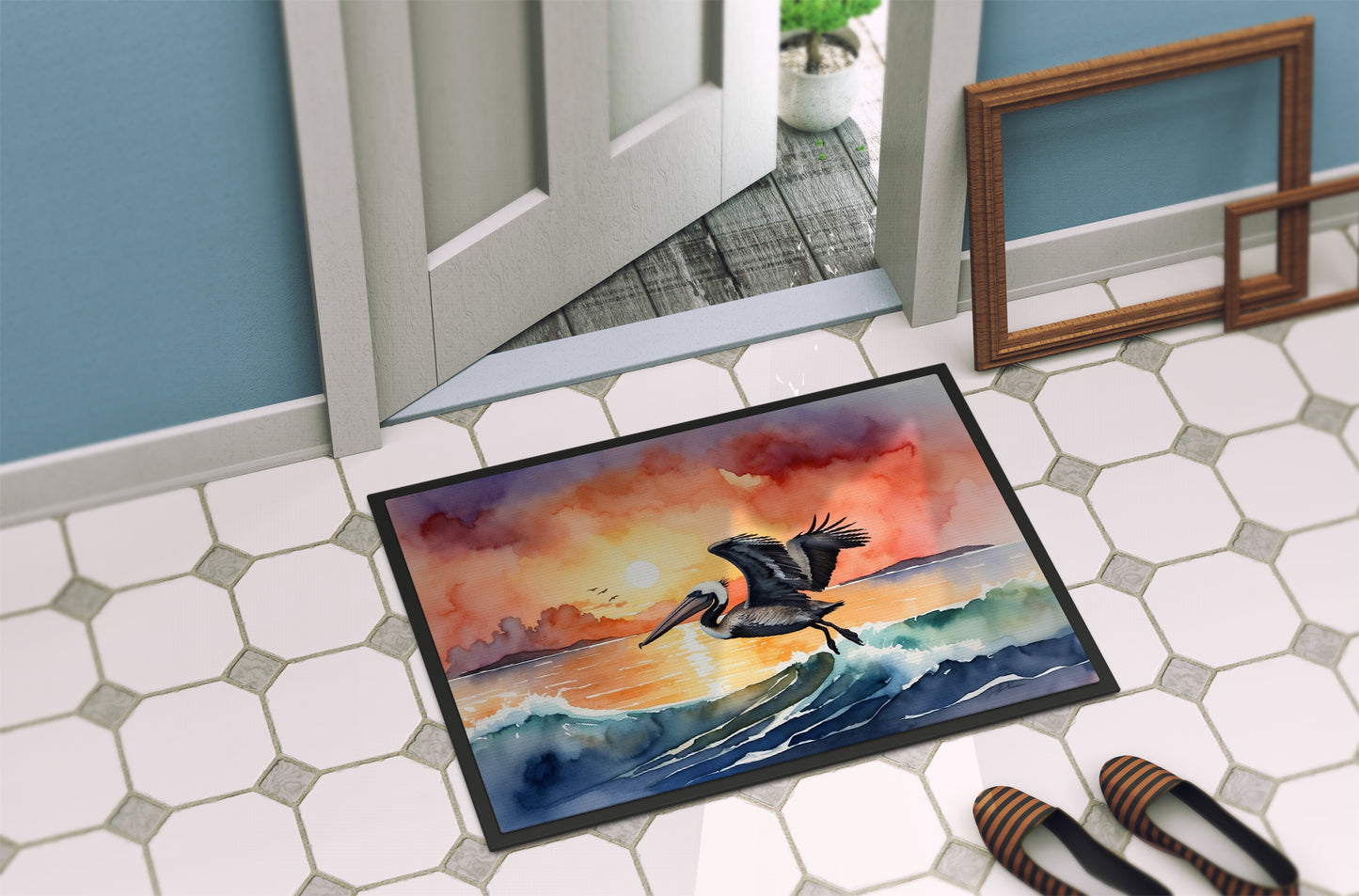 Pelican Fiery Sunset Doormat