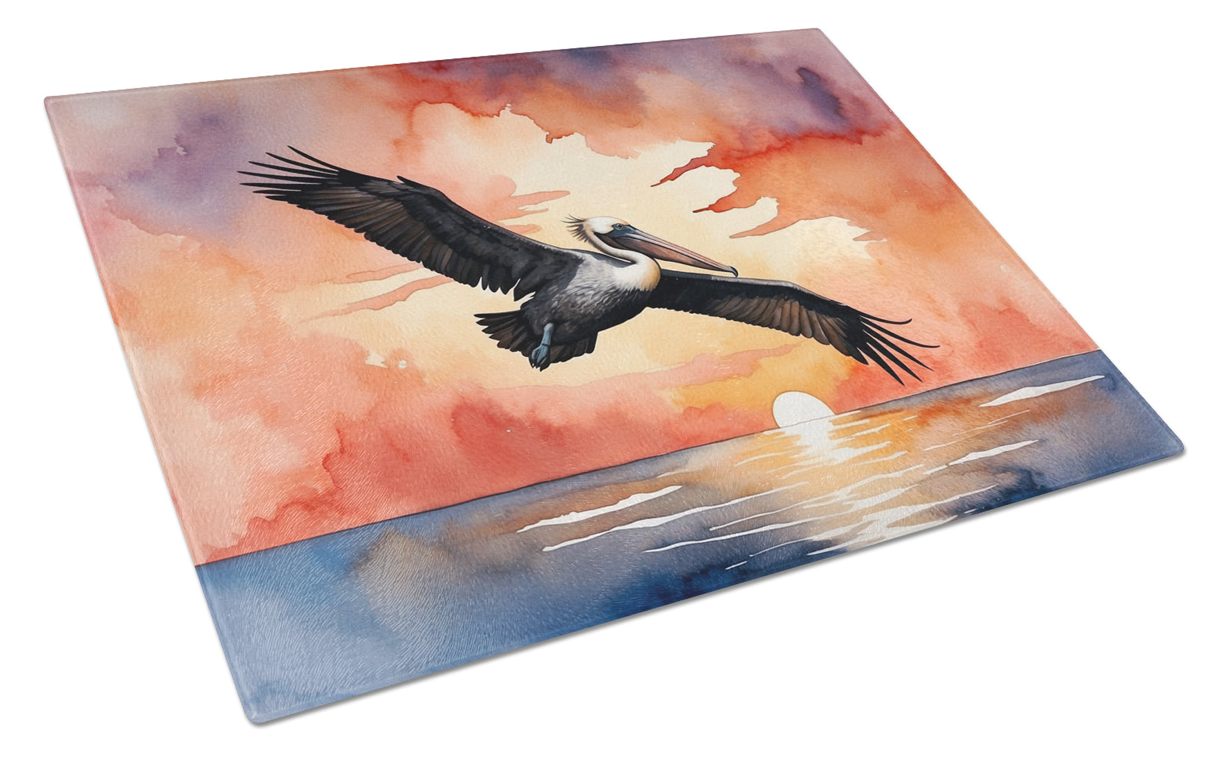 Buy this Pelican Fiery Sunset Glass Cutting Board