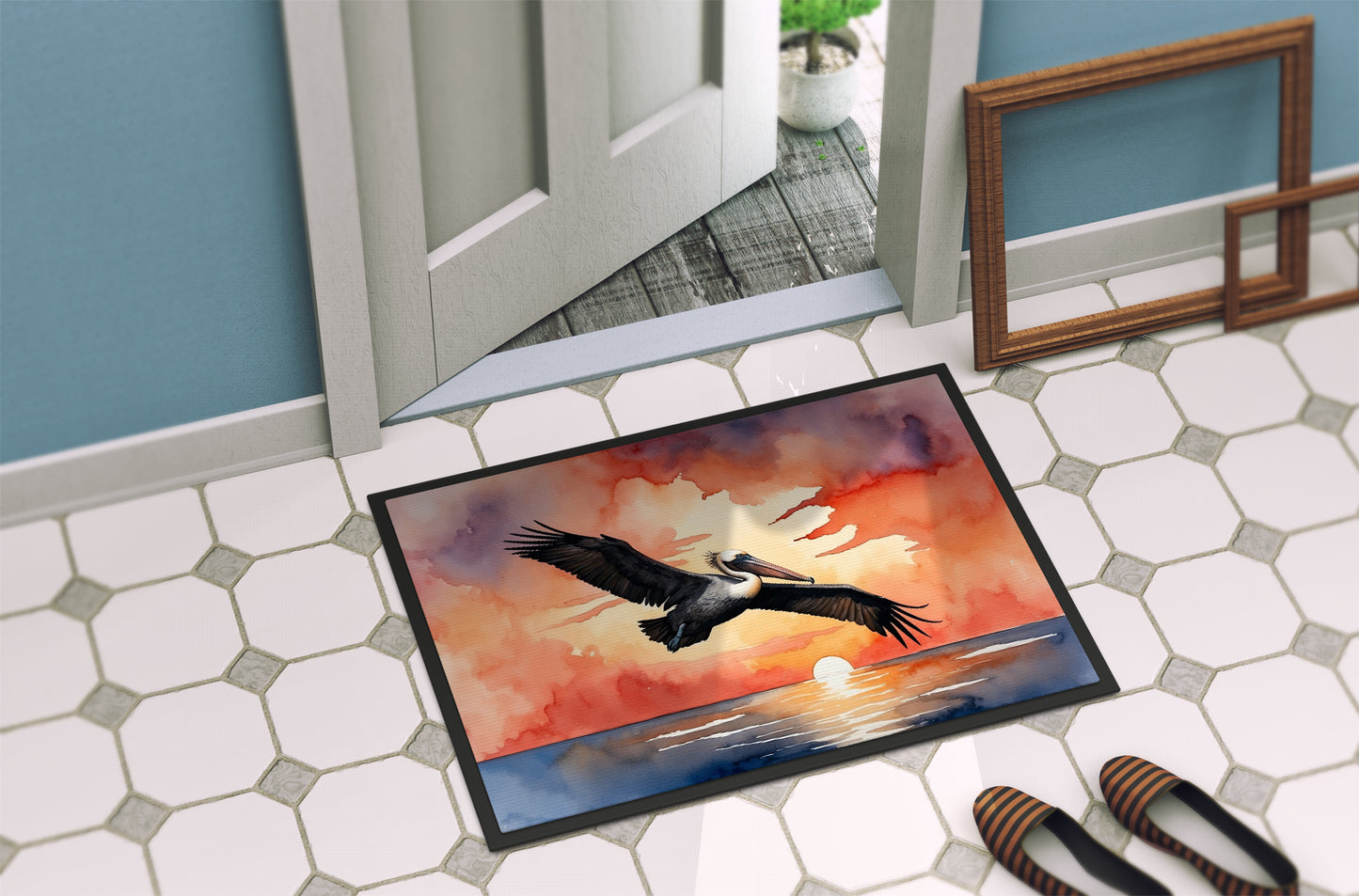 Pelican Fiery Sunset Doormat