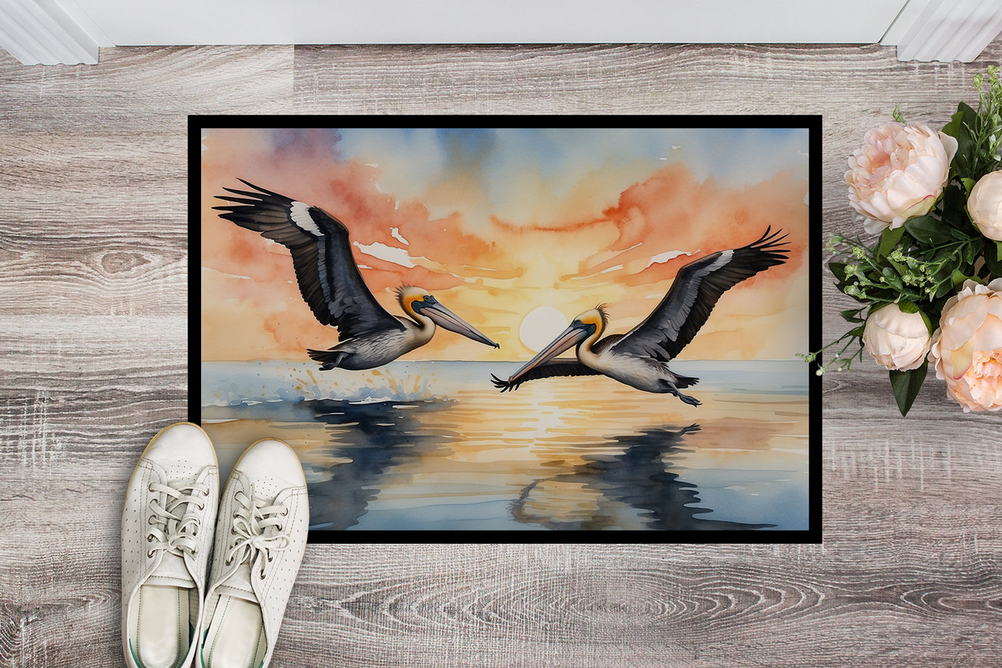 Pelicans Flying Doormat