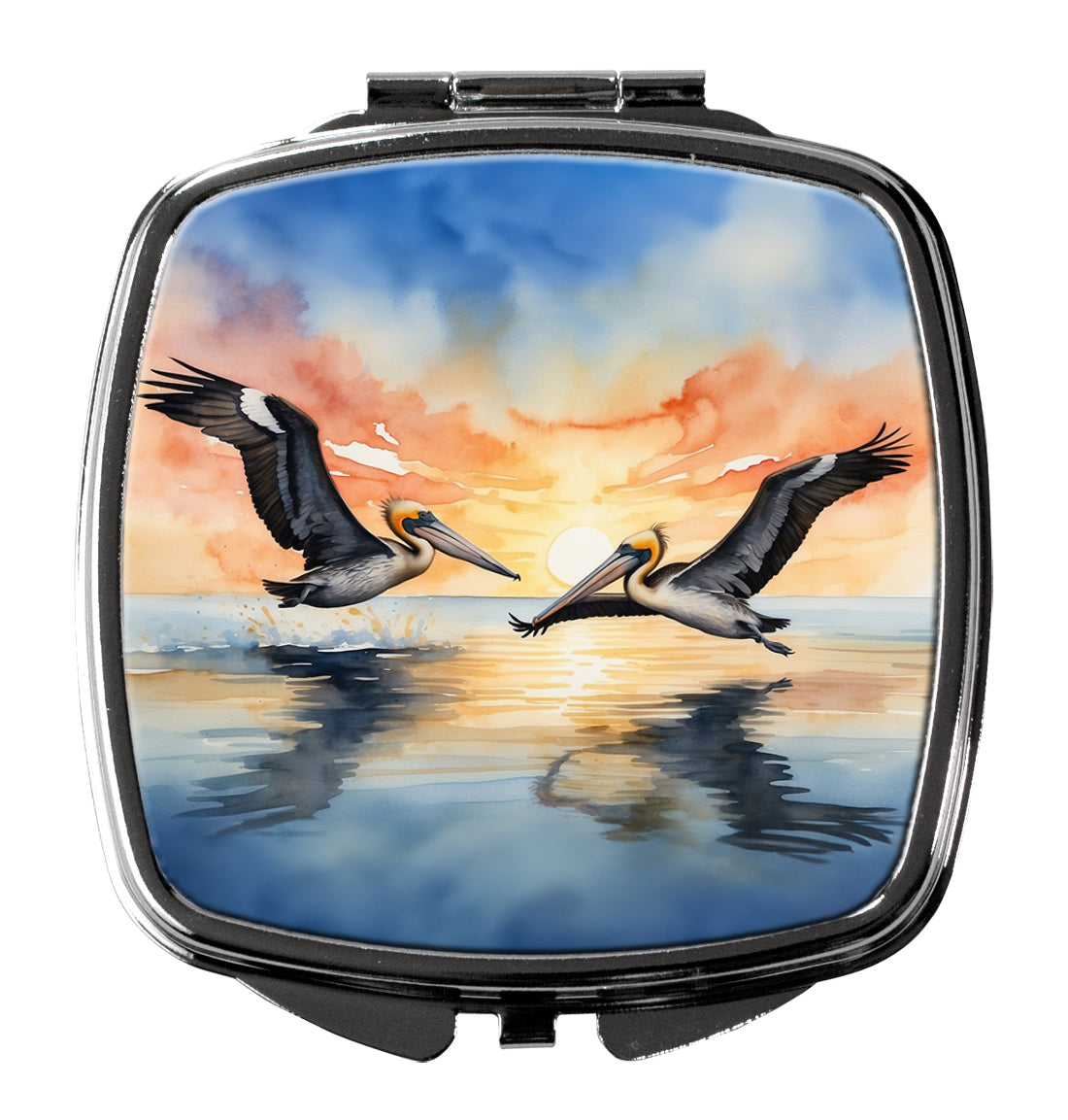 Buy this Pelicans Flying Compact Mirror