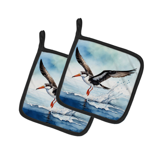 Buy this Black Skimmer Pair of Pot Holders