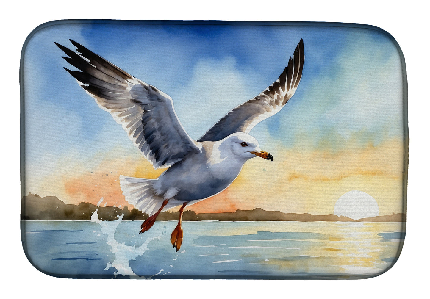 Buy this Gull Flying Low Dish Drying Mat