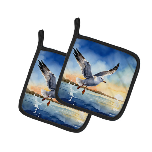 Buy this Gull Flying Low Pair of Pot Holders
