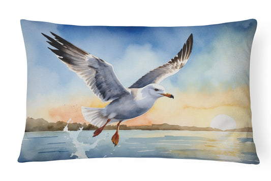 Buy this Gull Flying Low Throw Pillow