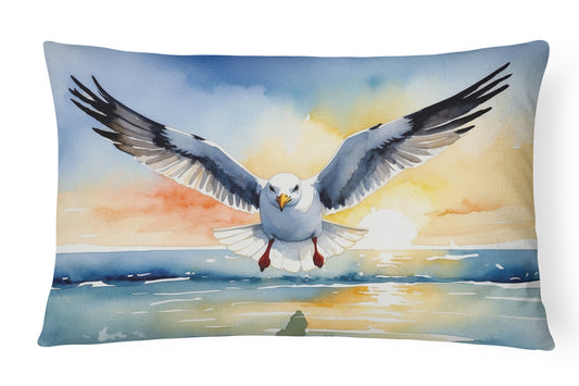 Buy this Gull Flying Low Throw Pillow