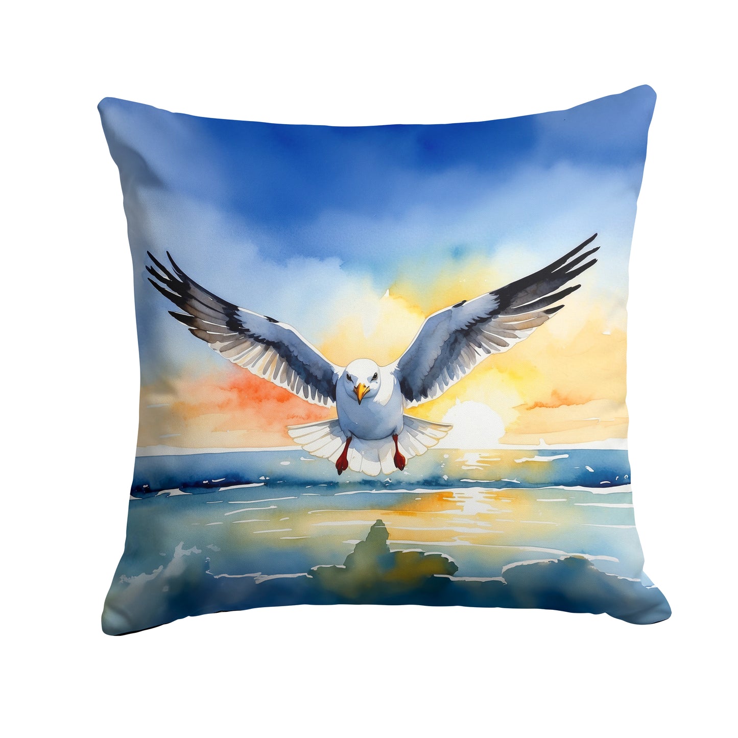 Buy this Gull Flying Low Throw Pillow
