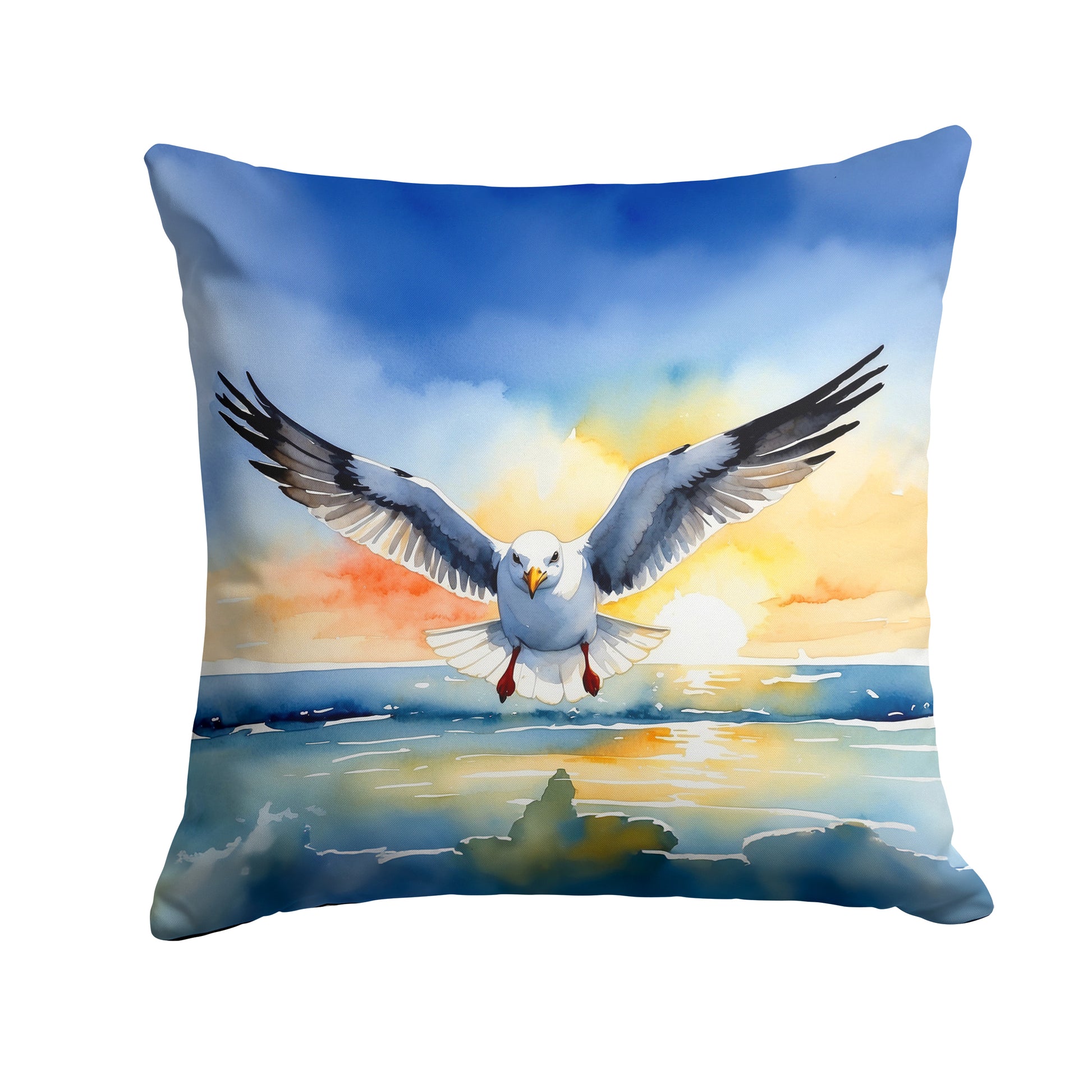 Buy this Gull Flying Low Throw Pillow