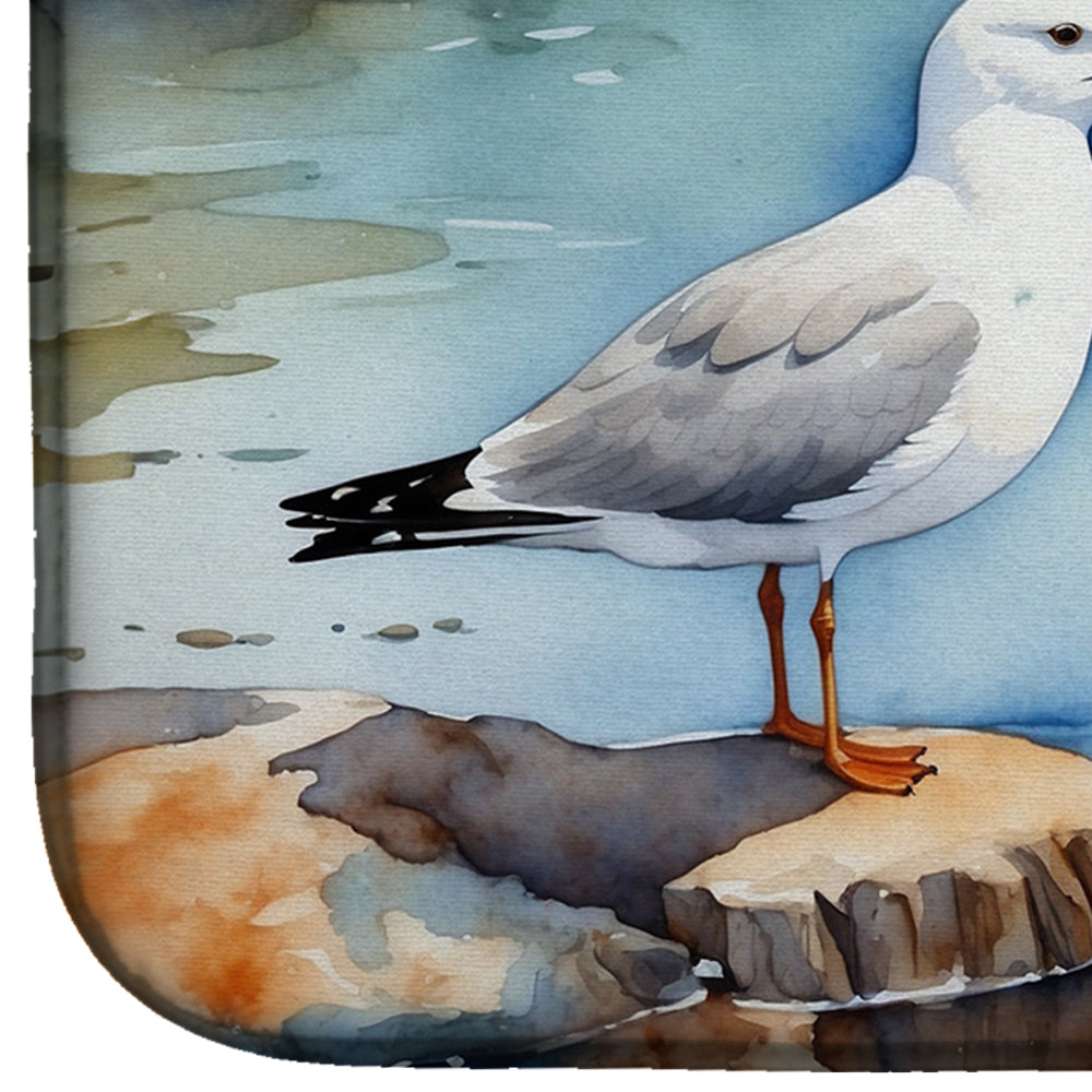 Gulls Scavenging Dish Drying Mat