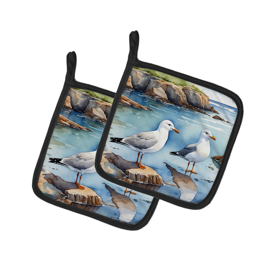 Buy this Gulls Scavenging Pair of Pot Holders