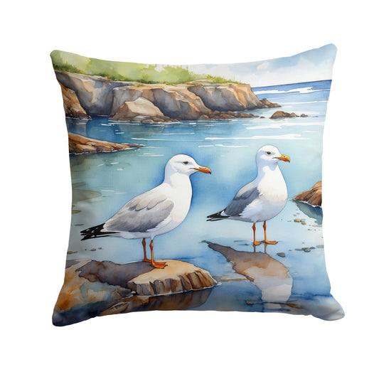 Buy this Gulls Scavenging Throw Pillow