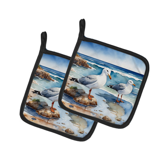 Buy this Gulls Scavenging Pair of Pot Holders