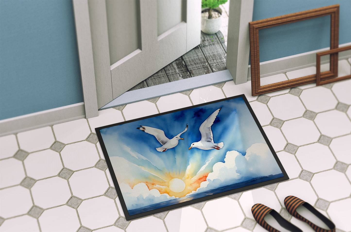 Gulls Soaring High Doormat