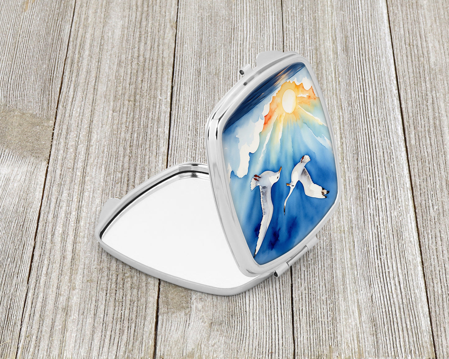 Gulls Soaring High Compact Mirror