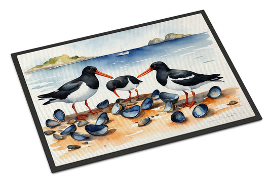 Buy this Oystercatchers Feeding Doormat