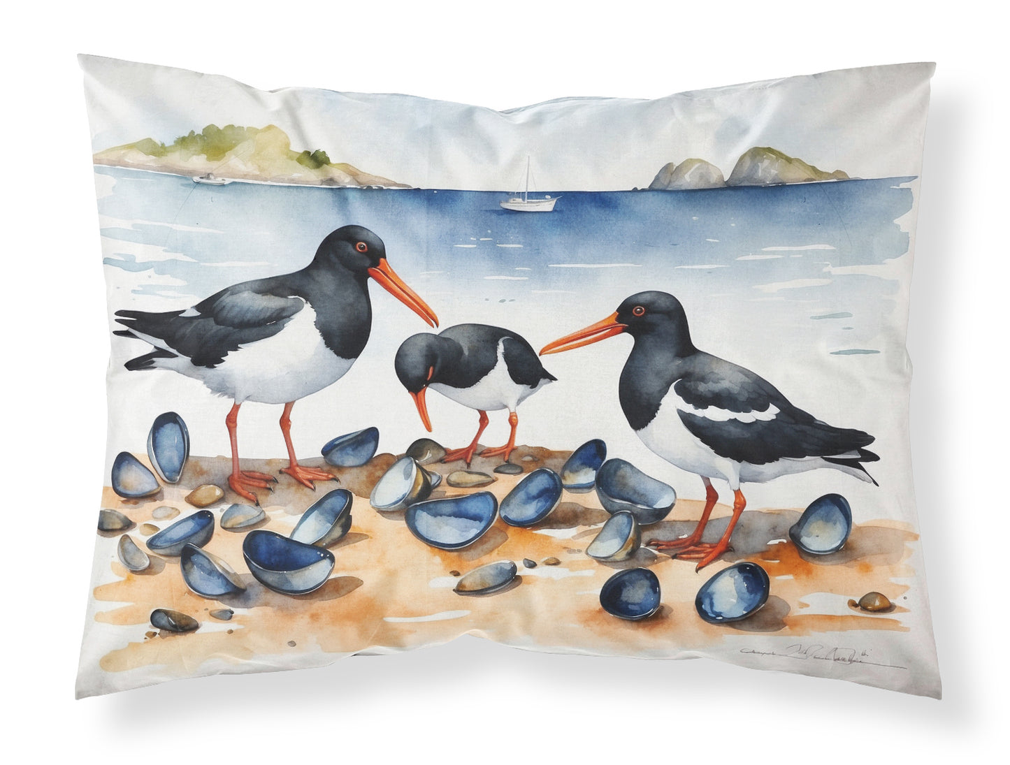 Buy this Oystercatchers Feeding Standard Pillowcase