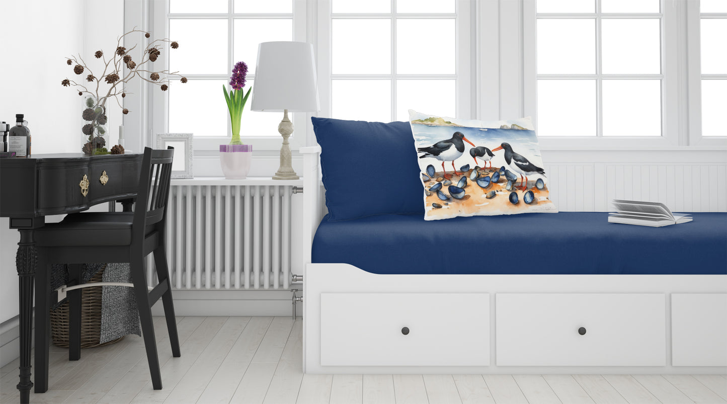 Oystercatchers Feeding Standard Pillowcase