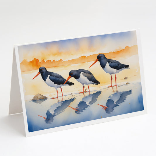 Buy this Oystercatchers Foraging Greeting Cards Pack of 8